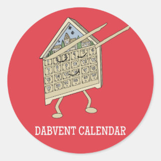 Adesivo Calendário do Advento com Dabbing Divertido Cristã