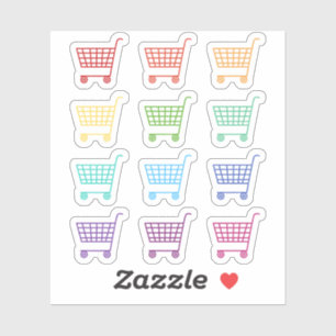 Adesivo Calendário do Planejador Bujo do Carrinho Comprand