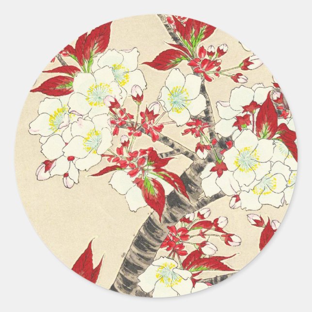 Adesivo Calendário Floral de Kawarazaki Shodo Japão (Frente)