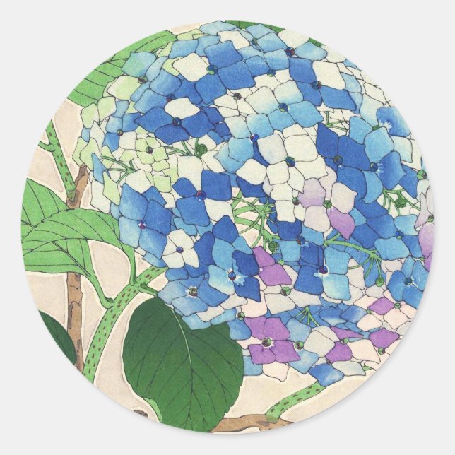 Adesivo Calendário Floral do Japão de Kawarazaki Shodo (Frente)