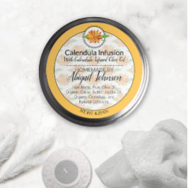 Adesivo Calendula Wildflower Handmade Artisan Gift Rótulo