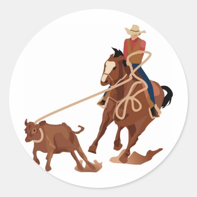Adesivo Calf Roping (Frente)