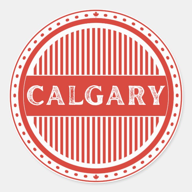 Adesivo Calgary City Pride Emblem – Canadian Identity (Frente)