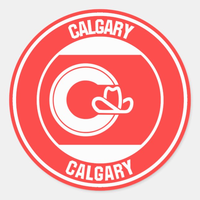 Adesivo Calgary Columbia Round Emblem (Frente)