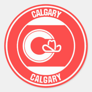 Adesivo Calgary Columbia Round Emblem