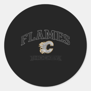 Adesivo Calgary Flames Hockey Vintage Vermelho Licenciado 