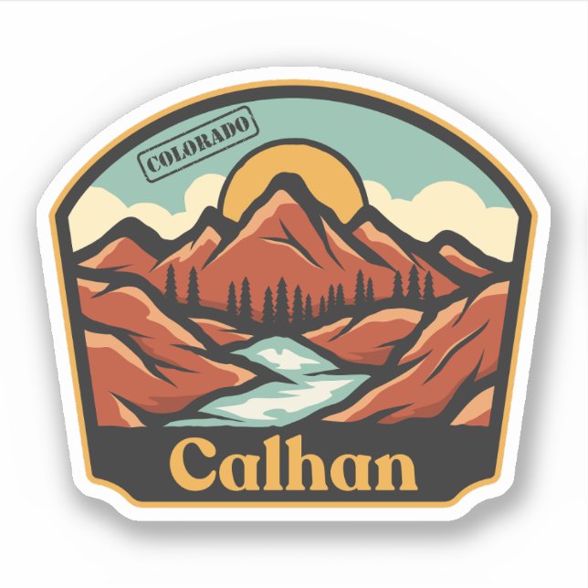 Adesivo Calhan, Colorado (Frente)