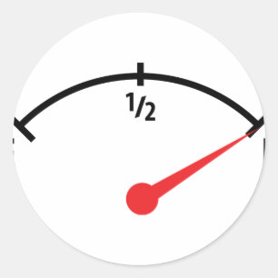 Adesivo calibre de indicador completo do depósito de