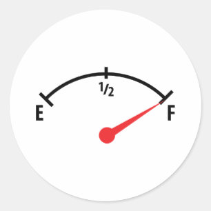 Adesivo calibre de indicador completo do depósito de