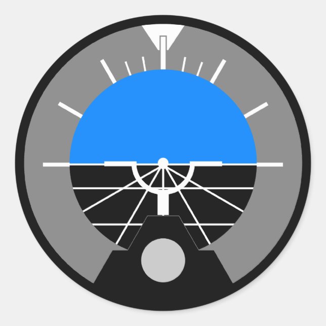 Adesivo Calibre de indicador da atitude (Frente)
