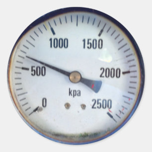 Adesivo Calibre de pressão de Steampunk