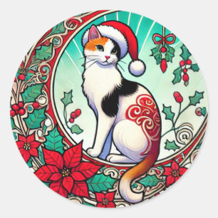 Adesivo Calico Cat Natal