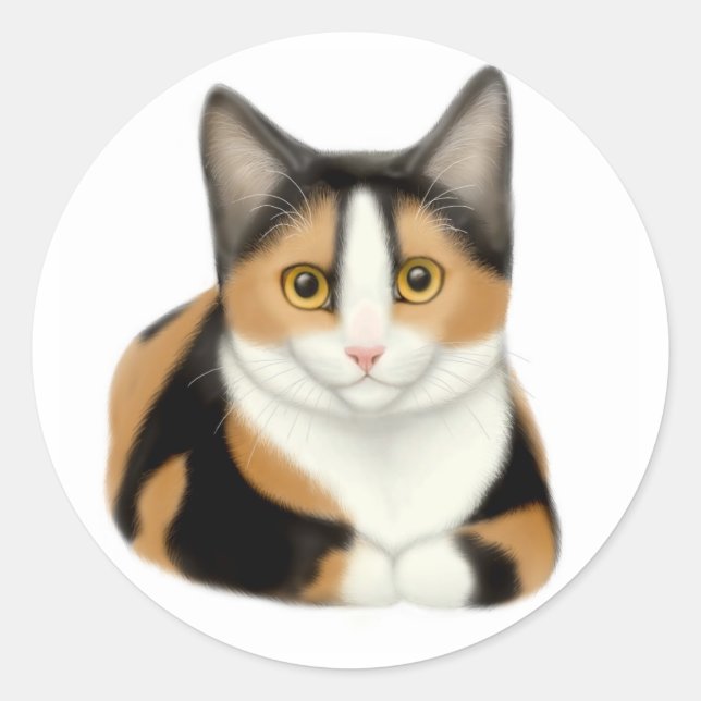 Adesivo Calico Cat Sticker (Frente)
