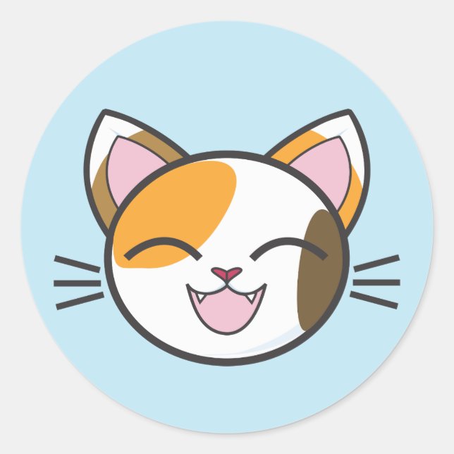 ADESIVO CALICO CAT STICKERS (Frente)
