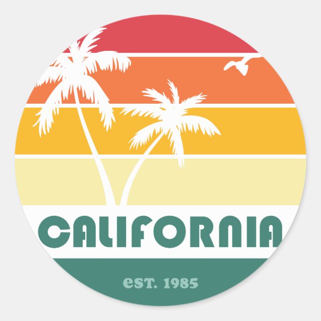 Adesivo California Beach Sticker (Frente)