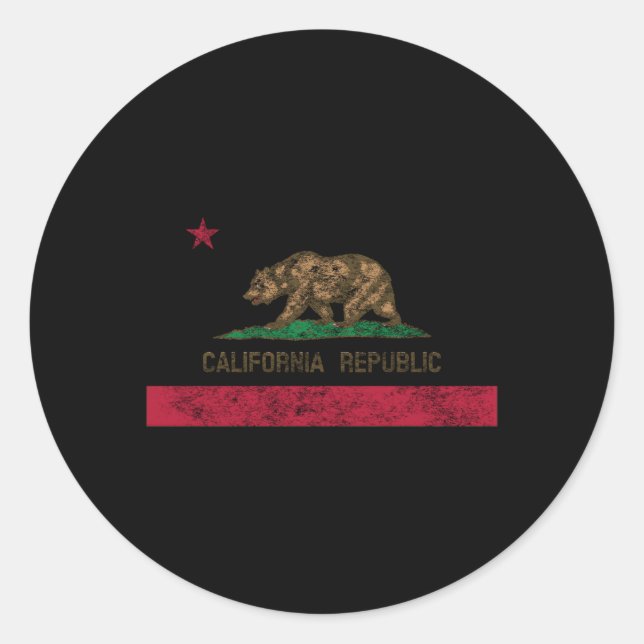 Adesivo California Bear Republic State Flag 1846 (Frente)
