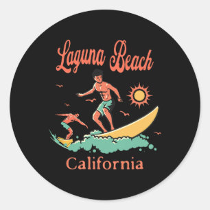 Adesivo Califórnia Laguna Beach Ca Surfista Surfe Pesca