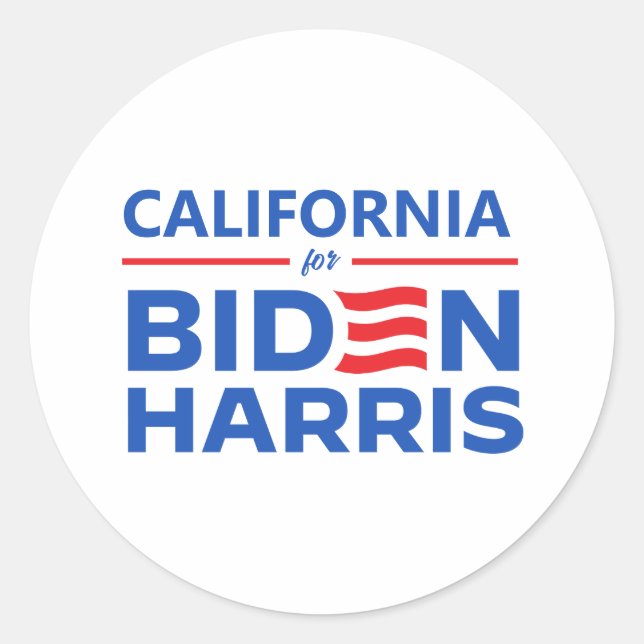 Adesivo Califórnia para Biden Harris (Frente)