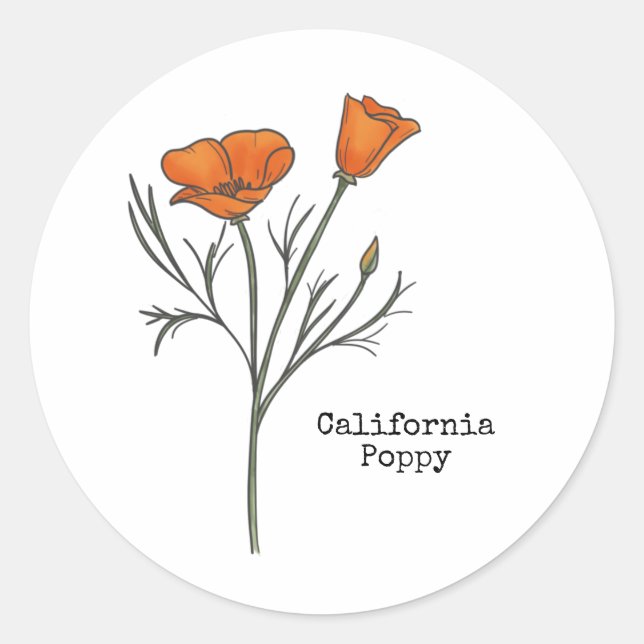 Adesivo California Poppy (Frente)