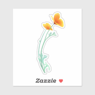 Adesivo California Poppy Sticker