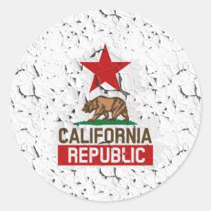 Adesivo California Republic Peeling Paint