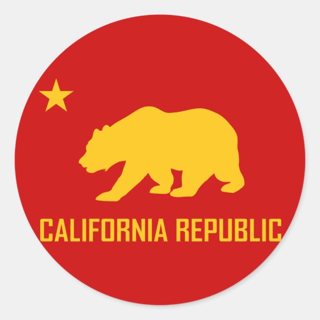 Adesivo California Republic Sticker (Frente)