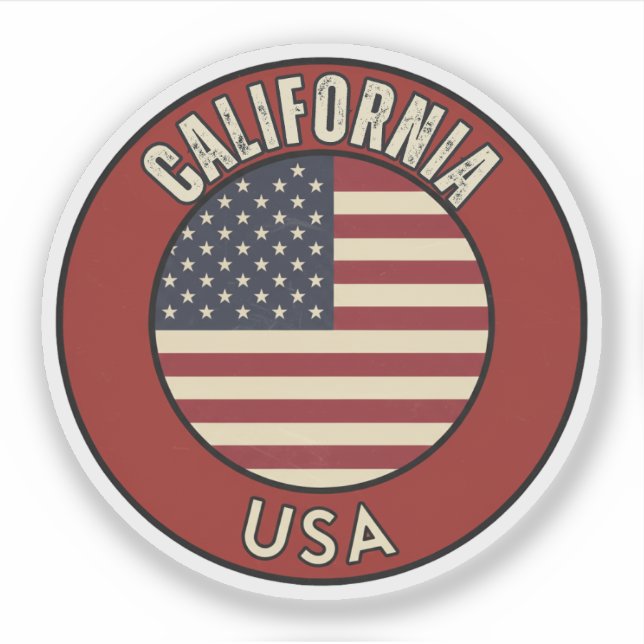 Adesivo California United States (Frente)