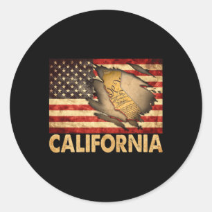 Adesivo Califórnia Usa Bandeira Americana Patriótica 4º De