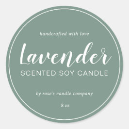 Adesivo Caligrafia Chic Candle Homemade Soy Calliografia D