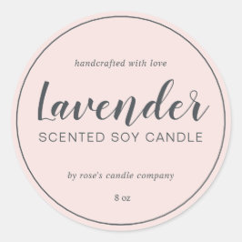 Adesivo Caligrafia Chic Candle Pink
