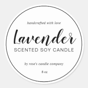 Adesivo Caligrafia Chic Chic Chade Homemade Soy White