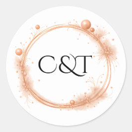 Adesivo Caligrafia de Casamento com Faíscas Elegante