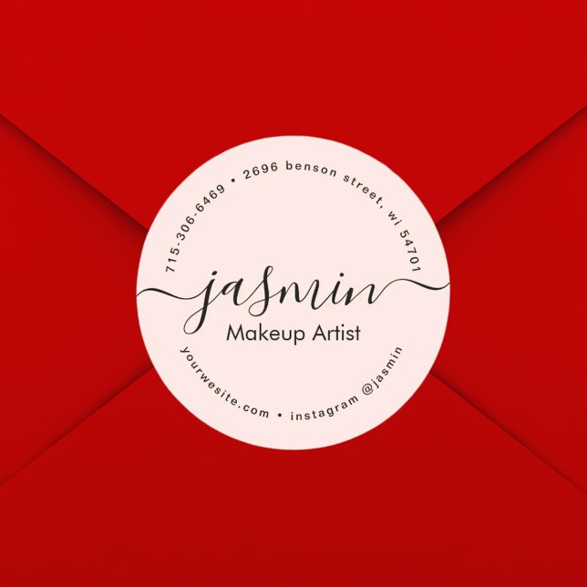 Adesivo Caligrafia de cinzas corporativas - Personalizada  (Criador carregado)