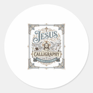 Adesivo Caligrafia de Jesus Letra Sagrada Caligrafia de Je
