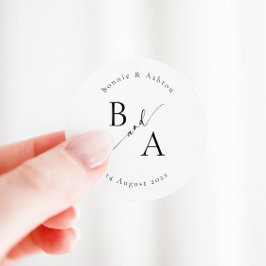 Adesivo Caligrafia de Script Elegante Favorita Clássico