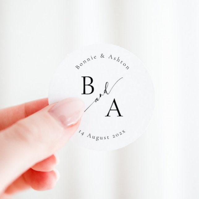 Adesivo Caligrafia de Script Elegante Favorita Clássico (Criador carregado)