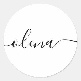 Adesivo Caligrafia de Script Simples