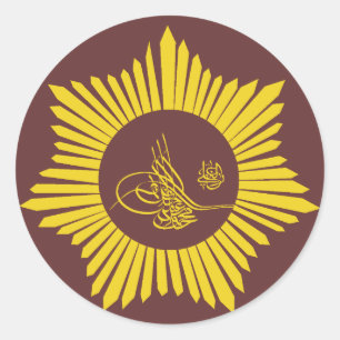 Adesivo Caligrafia de Tughra do império otomano