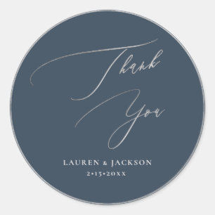 Adesivo Caligrafia do ArtsApp Silver Muito Obrigado, Faça