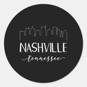 Adesivo Caligrafia do Estado de Tennessee Nashville