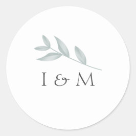 Adesivo Caligrafia elegante Casamento Botânico