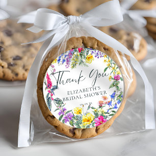 Adesivo Caligrafia Floral Colorida Flores Selvagens