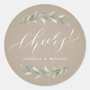 Adesivo Caligrafia Kraft Simple Greenery