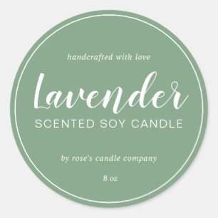 Adesivo Caligrafia Mineral de Soy Candle Homemade
