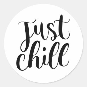 Adesivo Caligrafia Minimalista do Sticker para Jornada