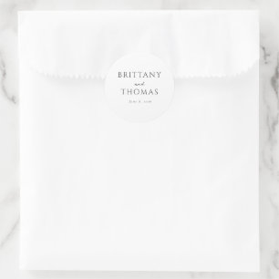 Adesivo Caligrafia Minimalista Preta Elegante