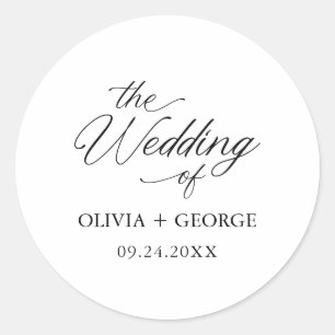 Adesivo Caligrafia Moderna Elegante Negra