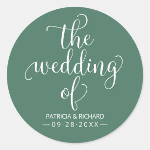 Adesivo Caligrafia Moderna O Casamento Do Verde