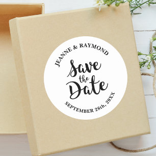 Adesivo Caligrafia na moda Salva o Casamento Personalizado