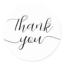 Caligrafia Negra e Branca Elegante Obrigado